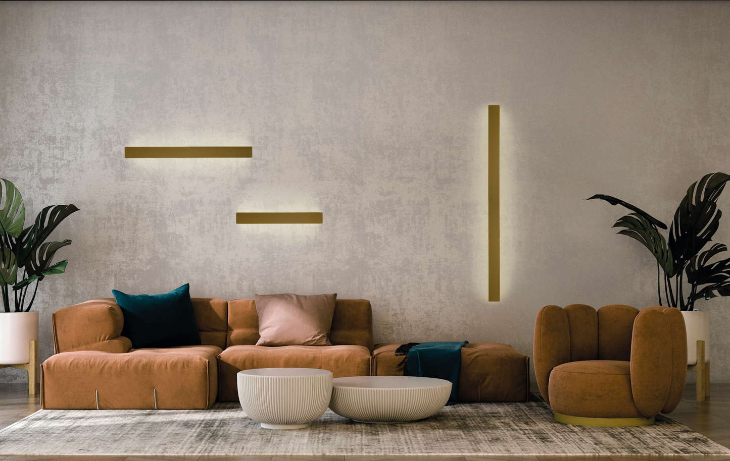 Applique murale Fosca au design sobre et contemporain, offrant une lumière nette et confortable, installable à l’horizontale ou à la verticale pour un éclairage équilibré et adaptable à chaque espace.