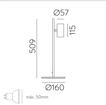 Lampe à Poser Intérieure GINA
