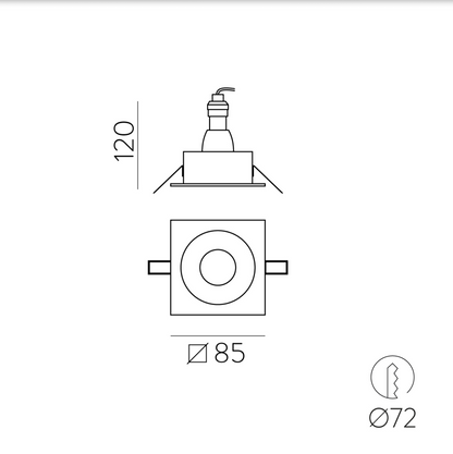 Spot Intérieur Encastré VELT