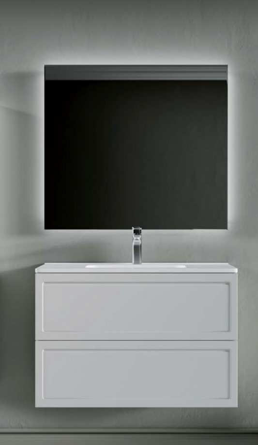 Ensemble FRAME Meuble et Plan Vasque 80 cm