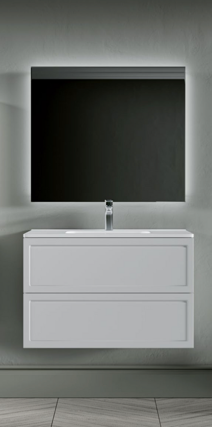 Ensemble FRAME Meuble et Plan Vasque 80 cm