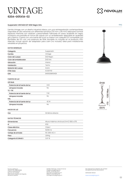 Suspension Intérieure VINTAGE