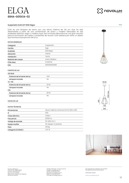 Suspension Intérieure ELGA