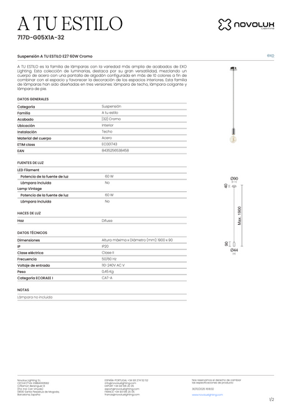Suspension Intérieure STYLE