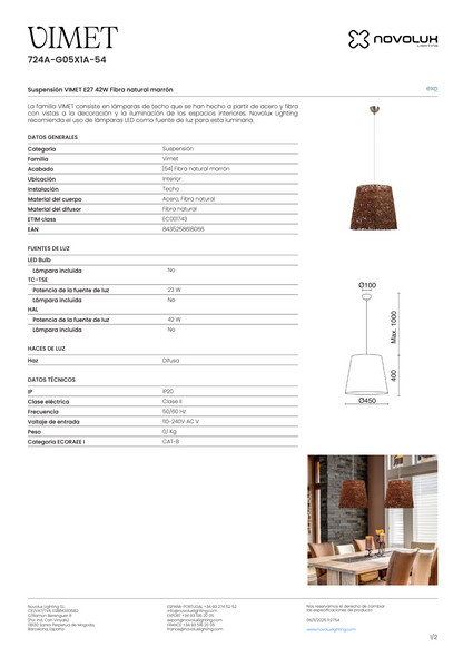 Suspension Intérieure VIMET
