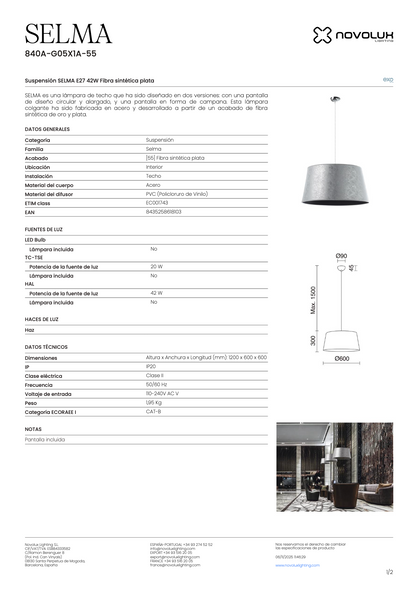 Suspension Intérieure SELMA XL