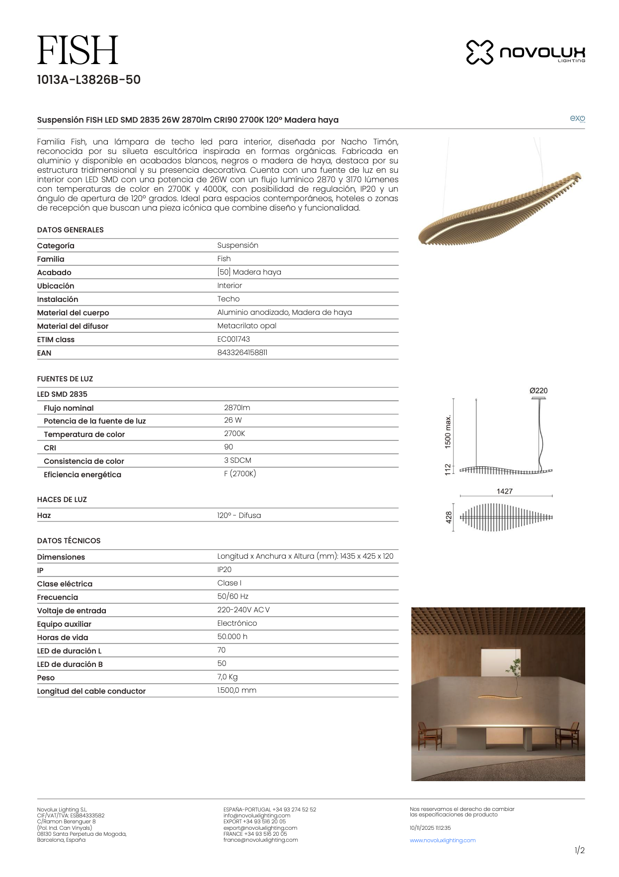 Suspension Intérieure FISH