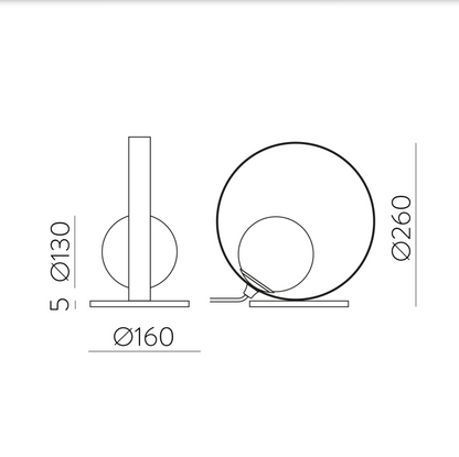 Lampe à Poser Intérieure HALO