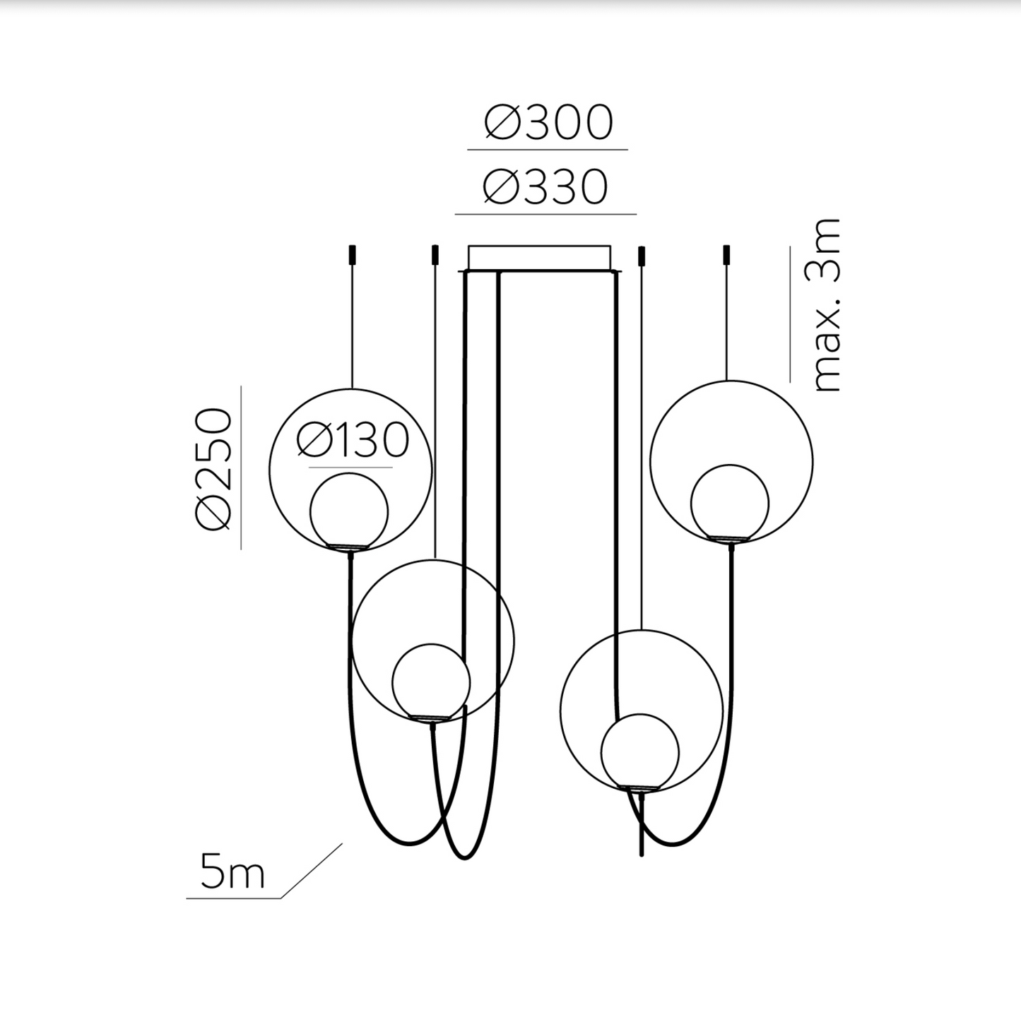 Lampes Suspendues Intérieures HALO 4L