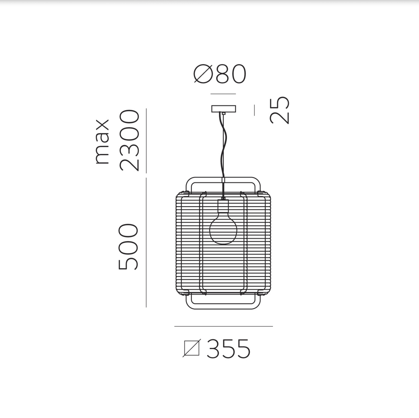 Lampe Suspendue Intérieure CORDA