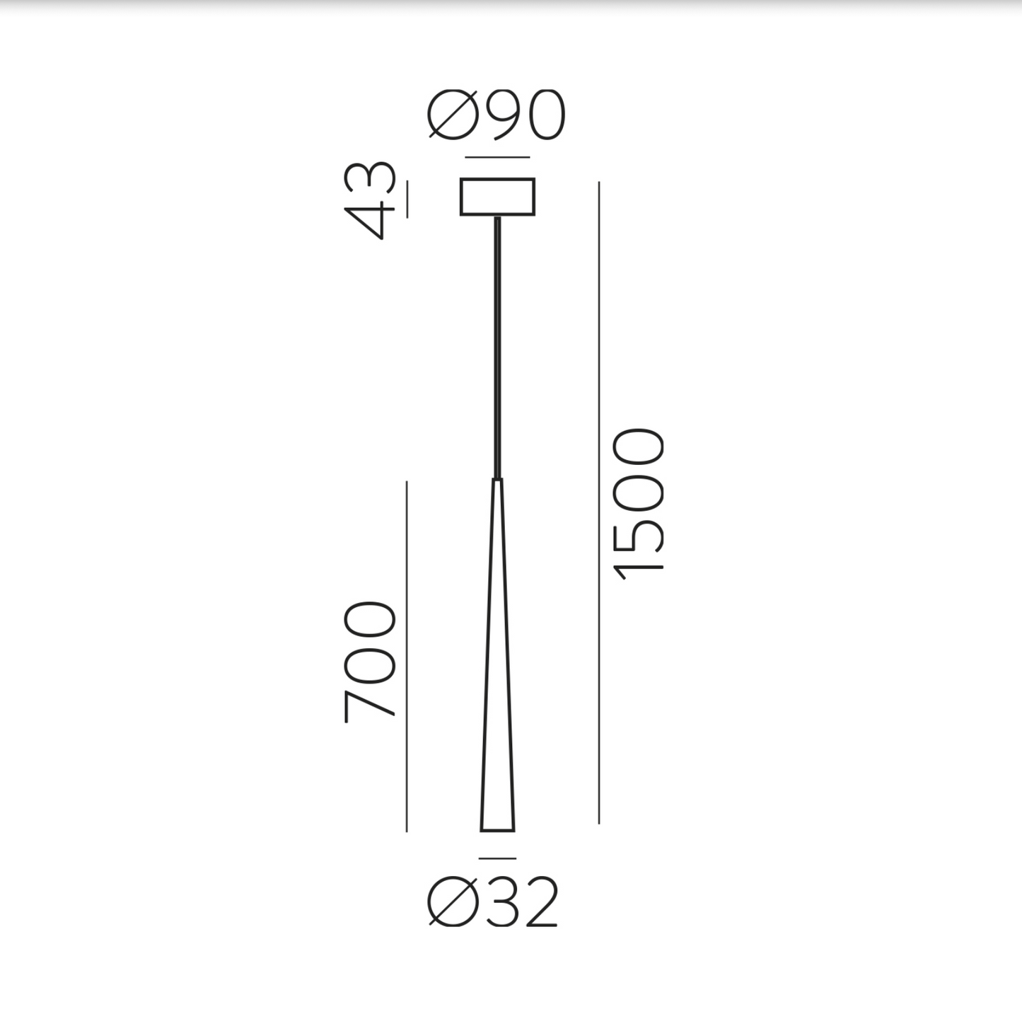 Lampe Suspendue de Surface Intérieure BENDIS