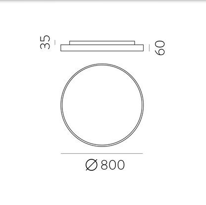 Plafonnier Intérieur 80W+12W LISBOA