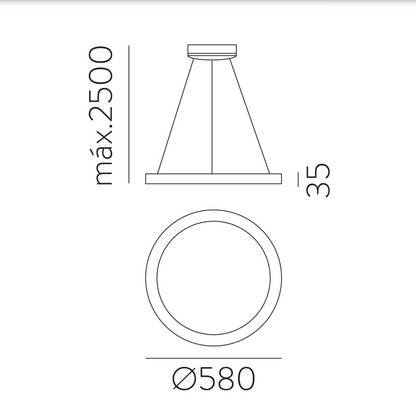 Lampe Suspendue Intérieure 50W GRACE