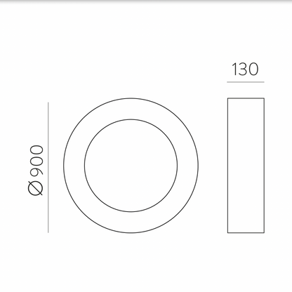 Plafonnier Intérieur 126W DILGA