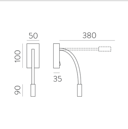 Lampe Murale Intérieure Ajustable CIO