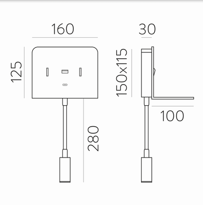 Lampe Murale Intérieure Ajustable CALMA