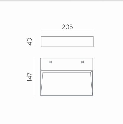 Lampe Murale Intérieure Horizontale 20W BRICK