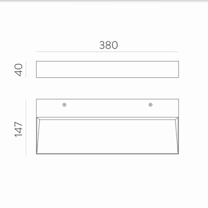 Lampe Murale Intérieure Horizontale 38W BRICK