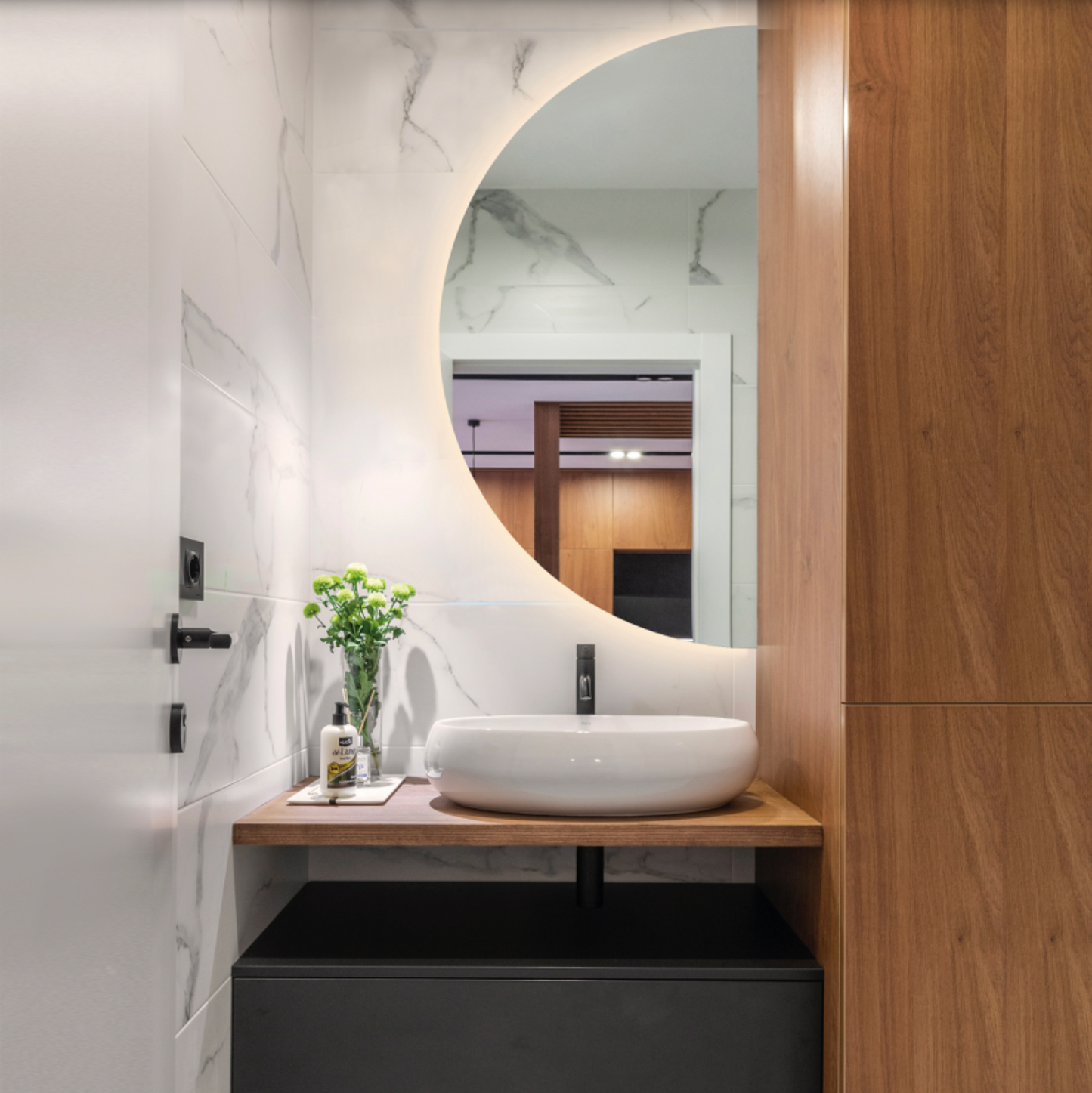 Miroir Led Demi-Lune BARI