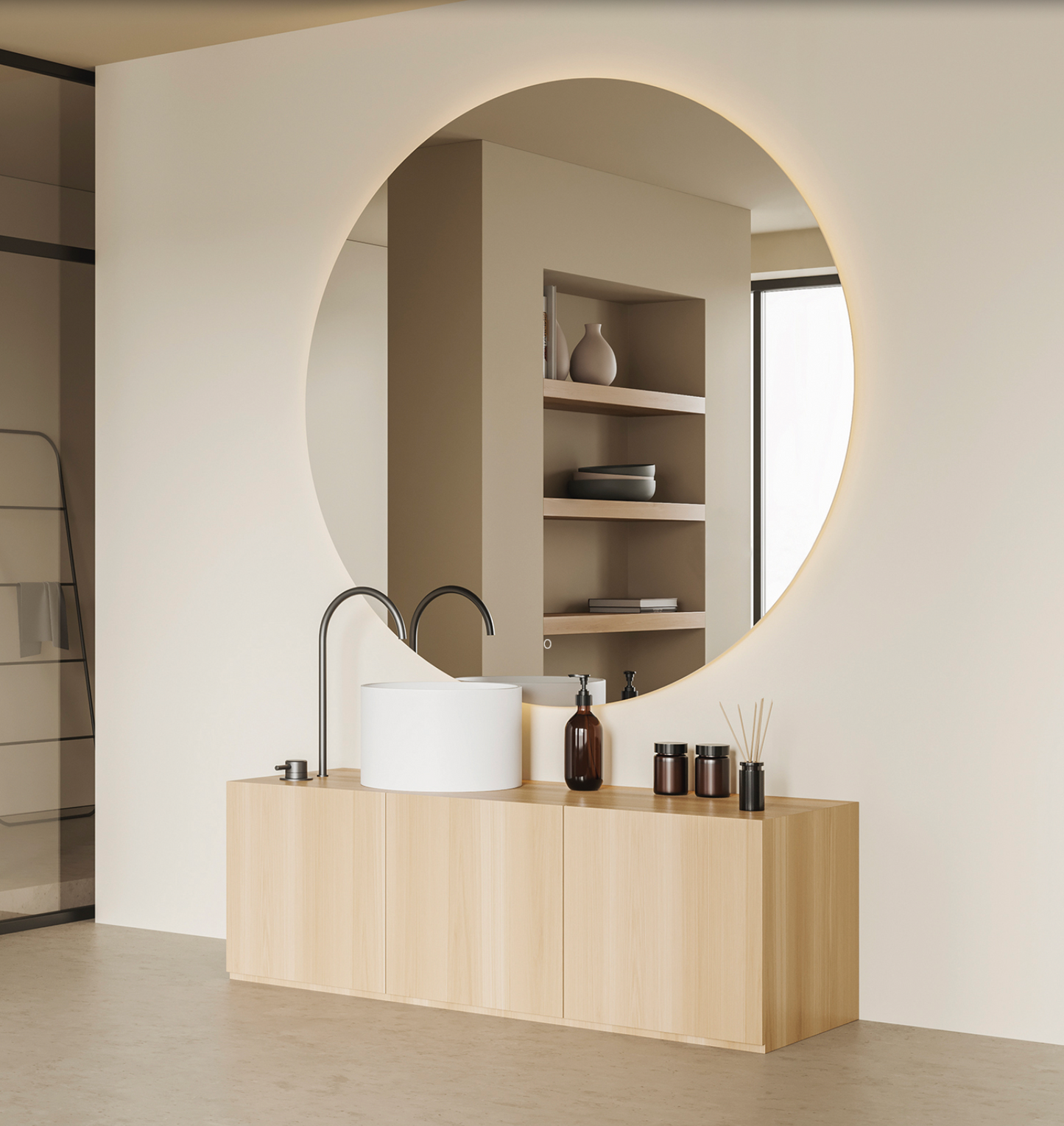 Miroir Led Rond Tactile BARI