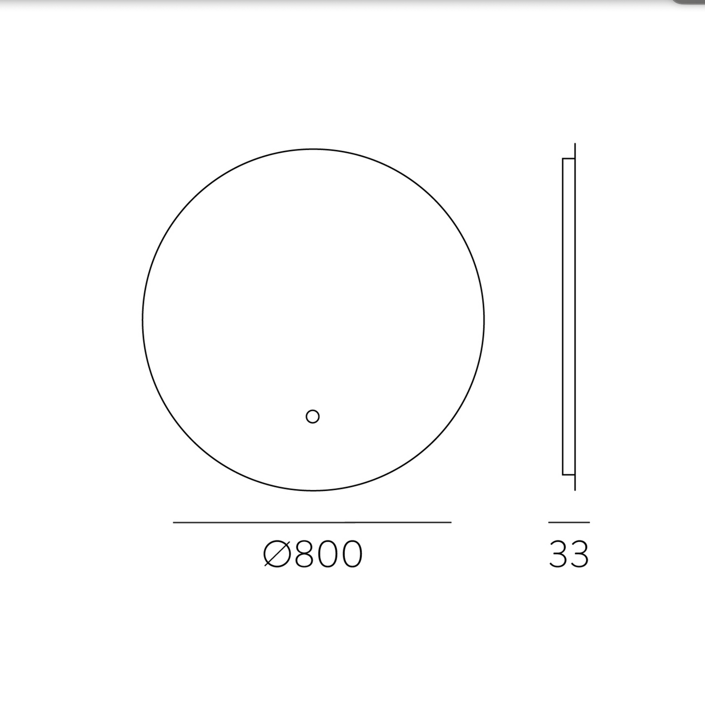 Miroir Led Rond Tactile BARI