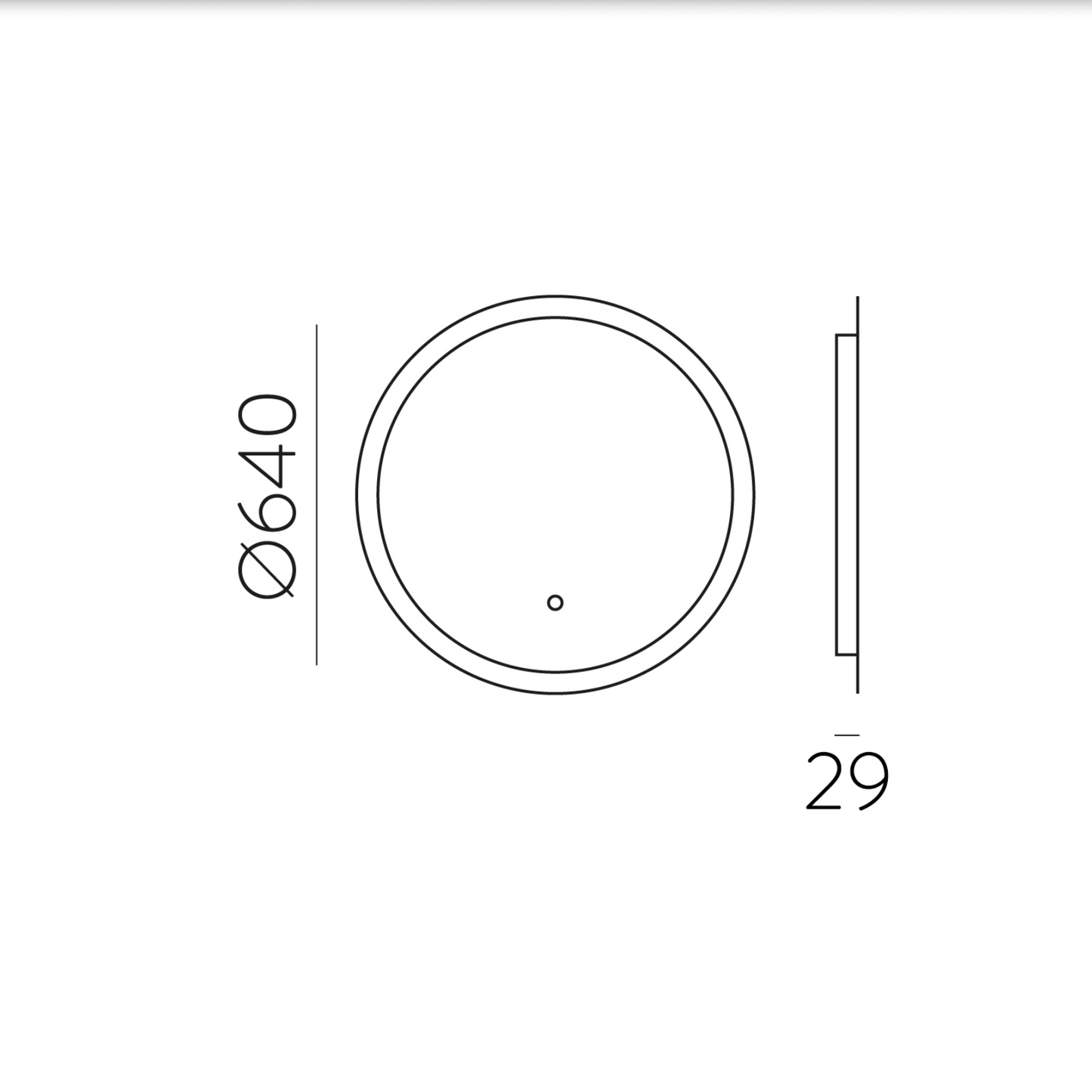 Miroir Led Rond Tactile PETRA