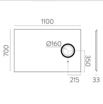 Miroir Led Rectangulaire Tactile OLTER
