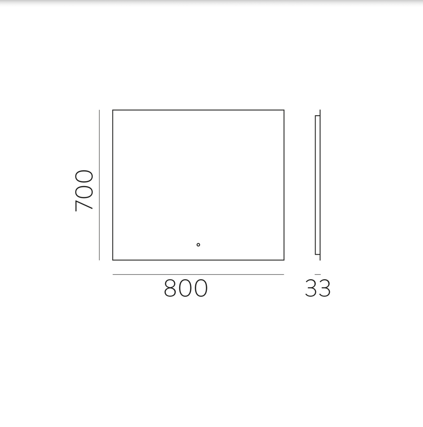 Miroir Led Rectangulaire Tactile ESTELA