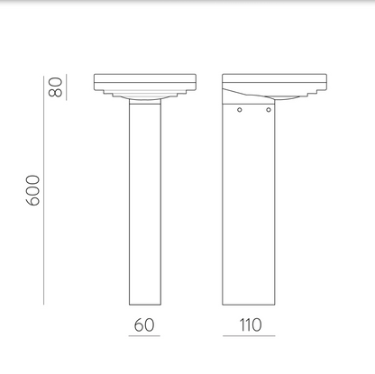 Borne Lumineuse Extérieure Autonome GLOSS