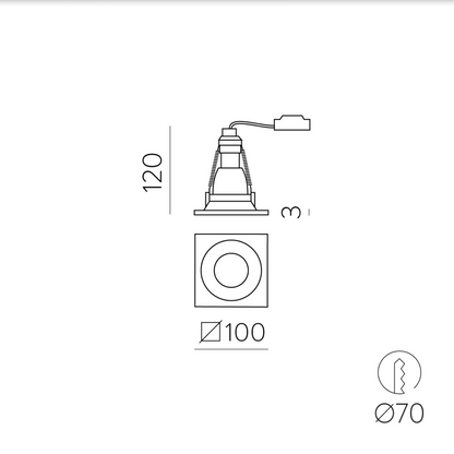 Spot Intérieur Encastré WAKA
