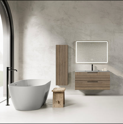 PACK DUNA Meuble et Plan Vasque 60 cm + Colonne DUNA