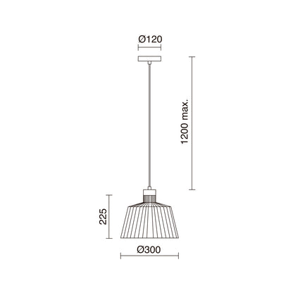 Suspension Intérieure Abat-Jour Ajouré BAGUET