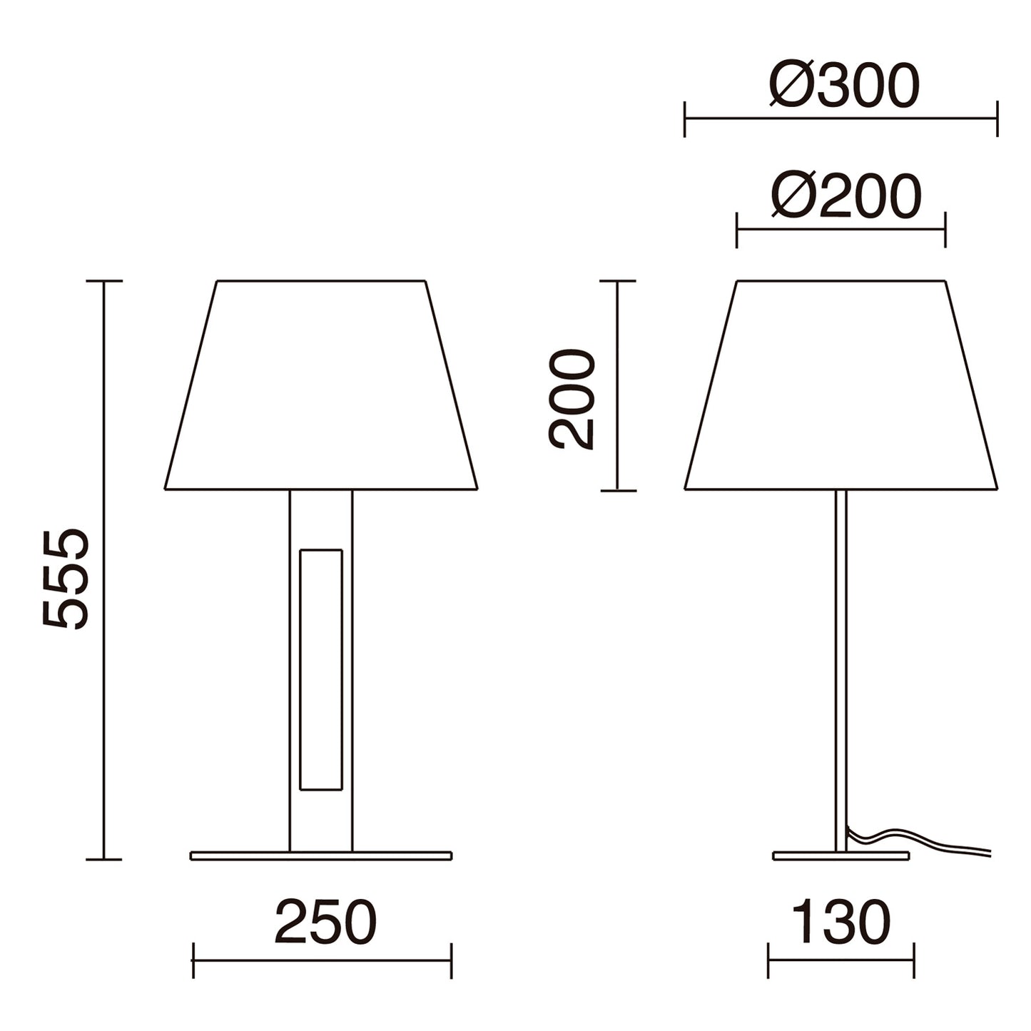 Lampe de table Intérieure avec Abat-Jour CLASSICAL