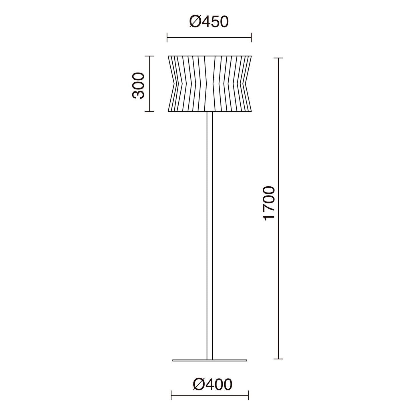 Lampadaire Intérieur avec Abat-Jour CORA