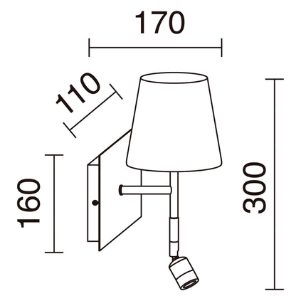 Lampe Murale Intérieure Abat-Jour EDA