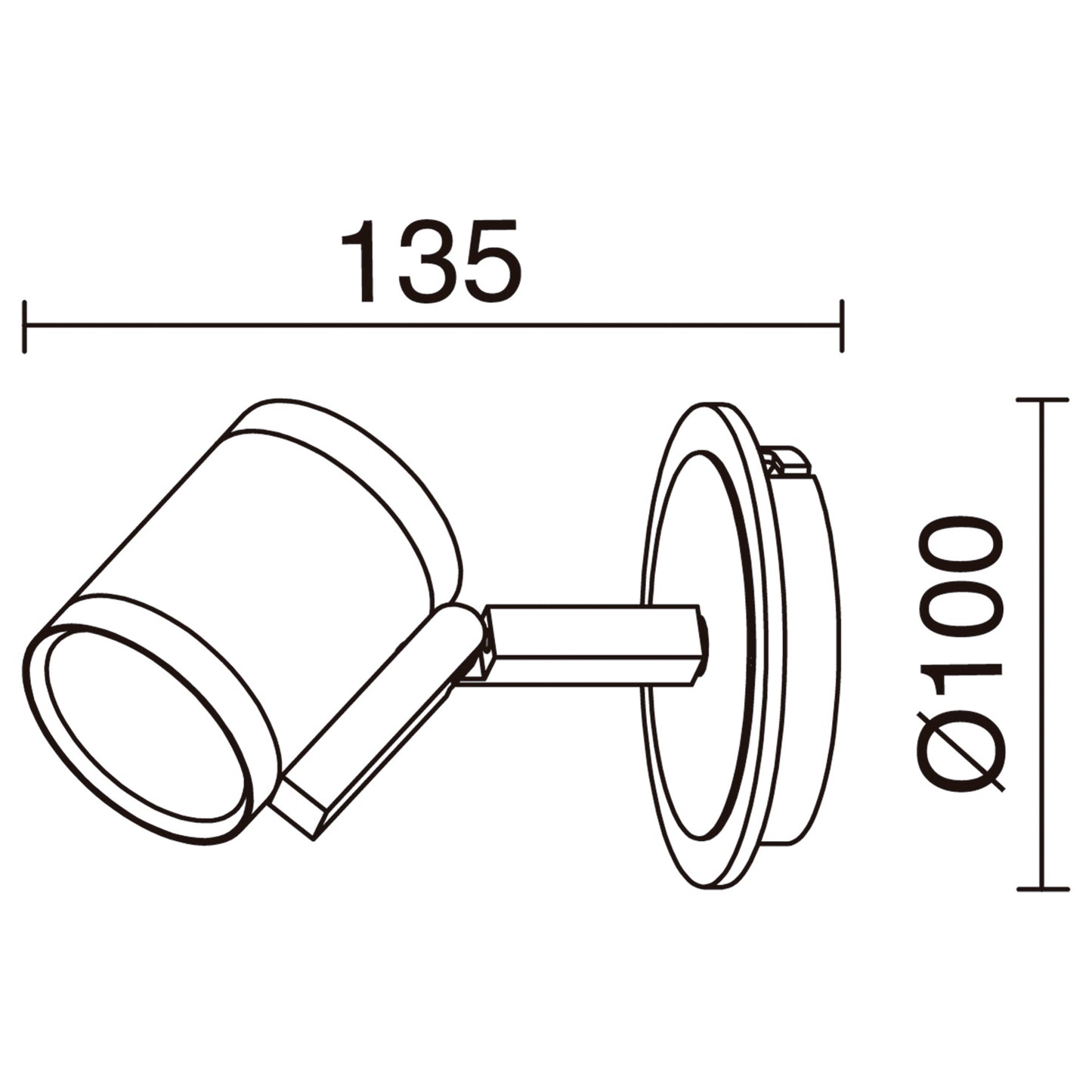 Lampe Murale Intérieure Orientable ELKE