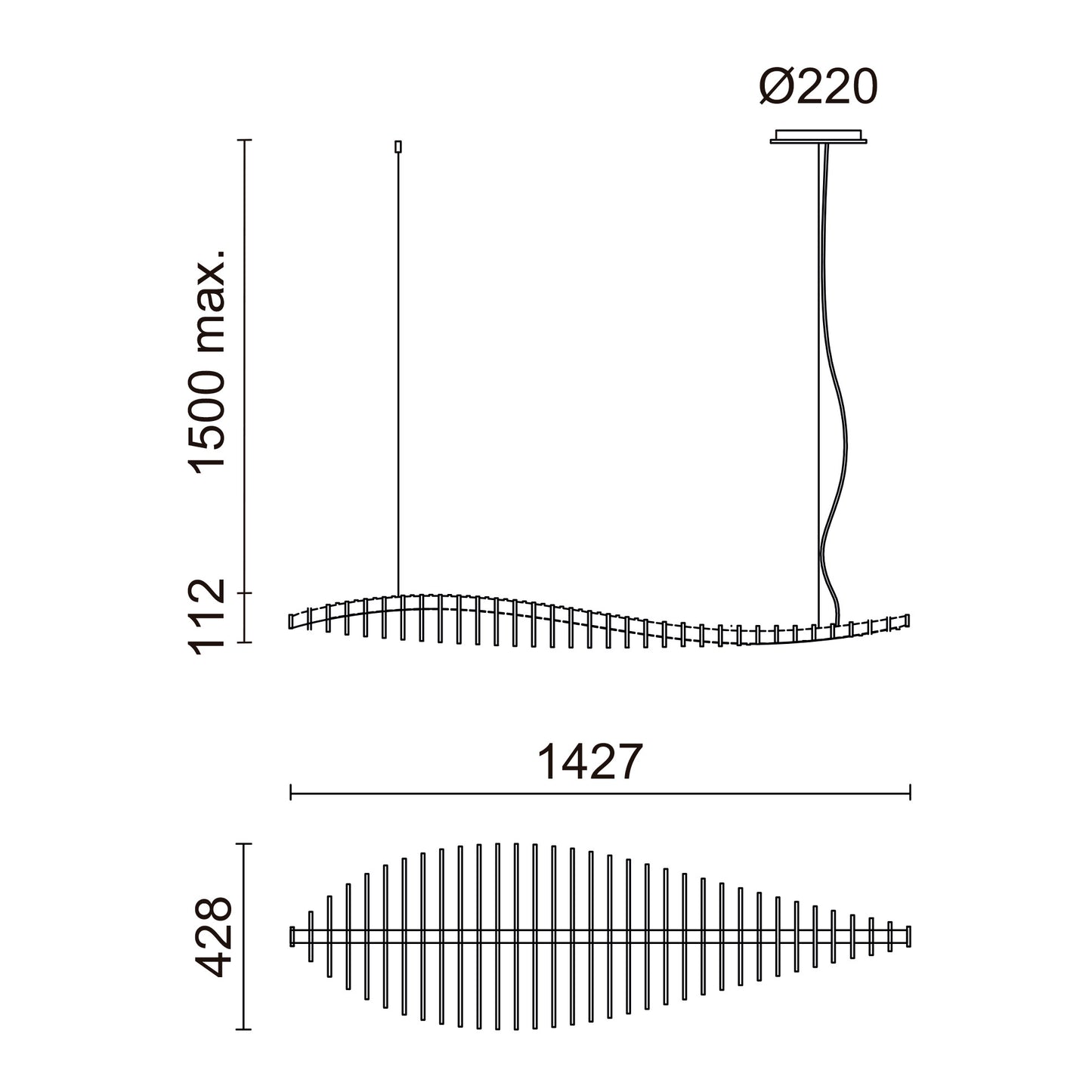 Suspension Intérieure FISH