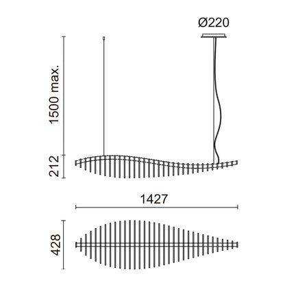 Suspension Intérieure 3D FISH
