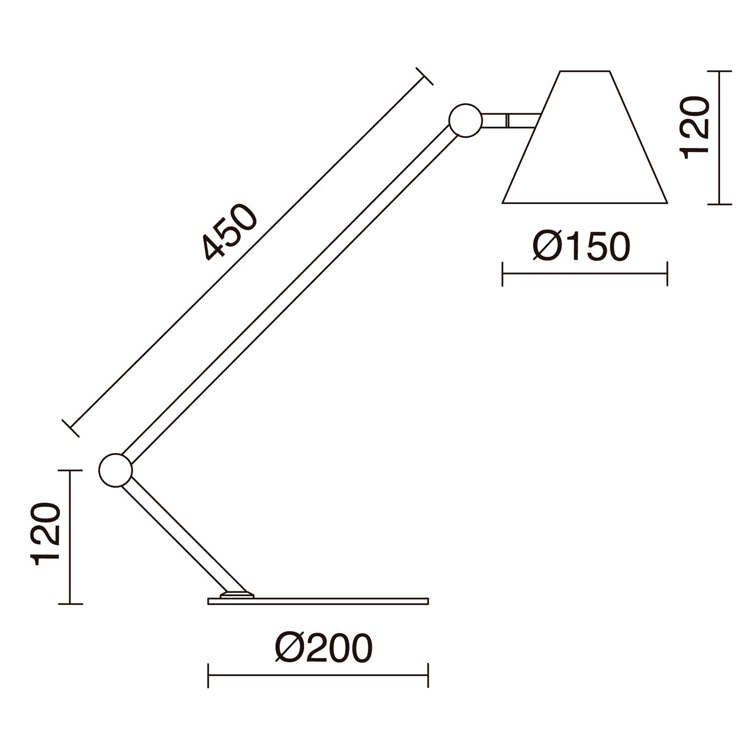 Lampe de bureau articulée Mantis design blanc en acier