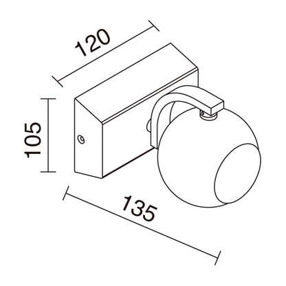 Lampe Murale Intérieure Orientable MOON