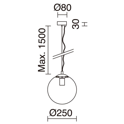 Suspension Intérieure en Verre OXY