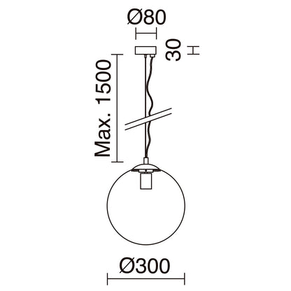 Suspension Intérieure en Verre OXY