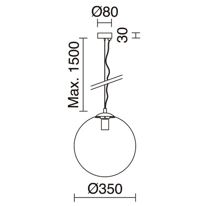 Suspension Intérieure en Verre OXY