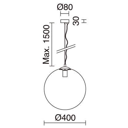 Suspension Intérieure en Verre OXY