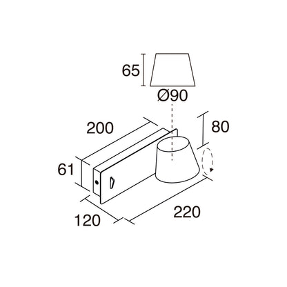 Lampe Murale Intérieure Port USB SERENE SLIM