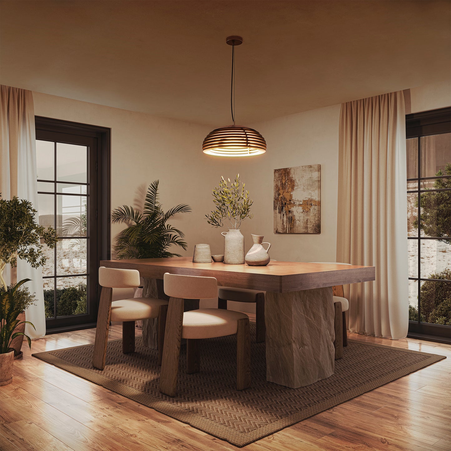 Suspension Intérieure en Bois TEC