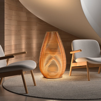 Lampe de table Intérieure en Hêtre TWIST