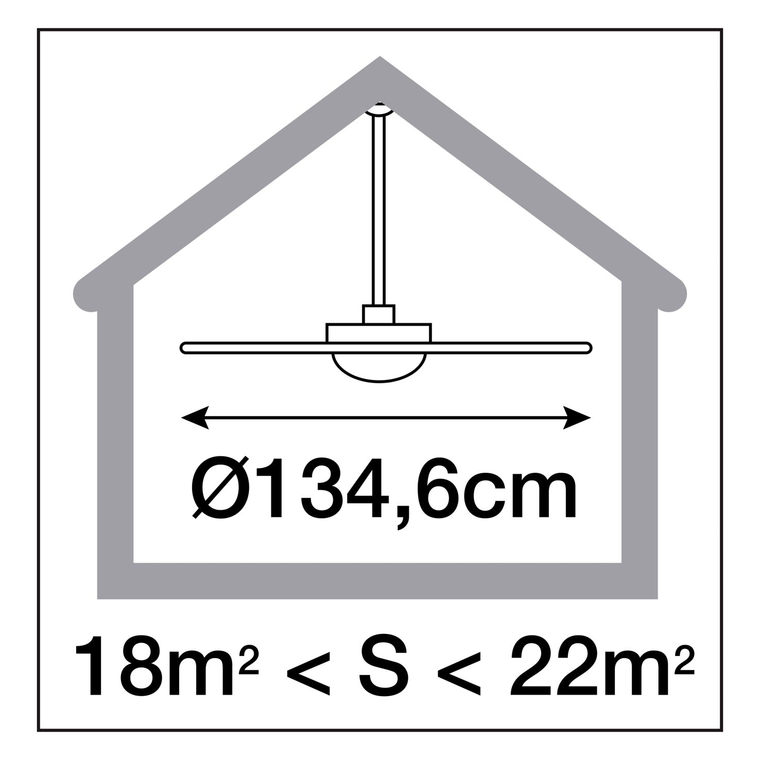 Ventilateur de plafond VENTO avec lumière LED hêtre design