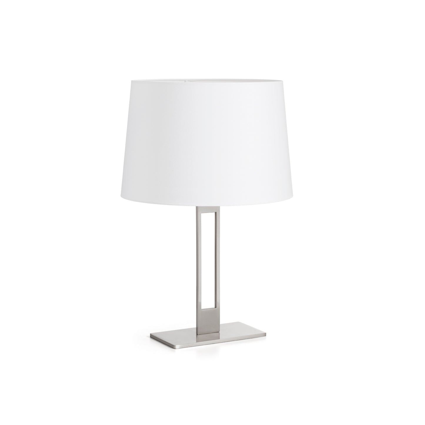 Lampe de table Classical E27 abat-jour coton blanc élégant