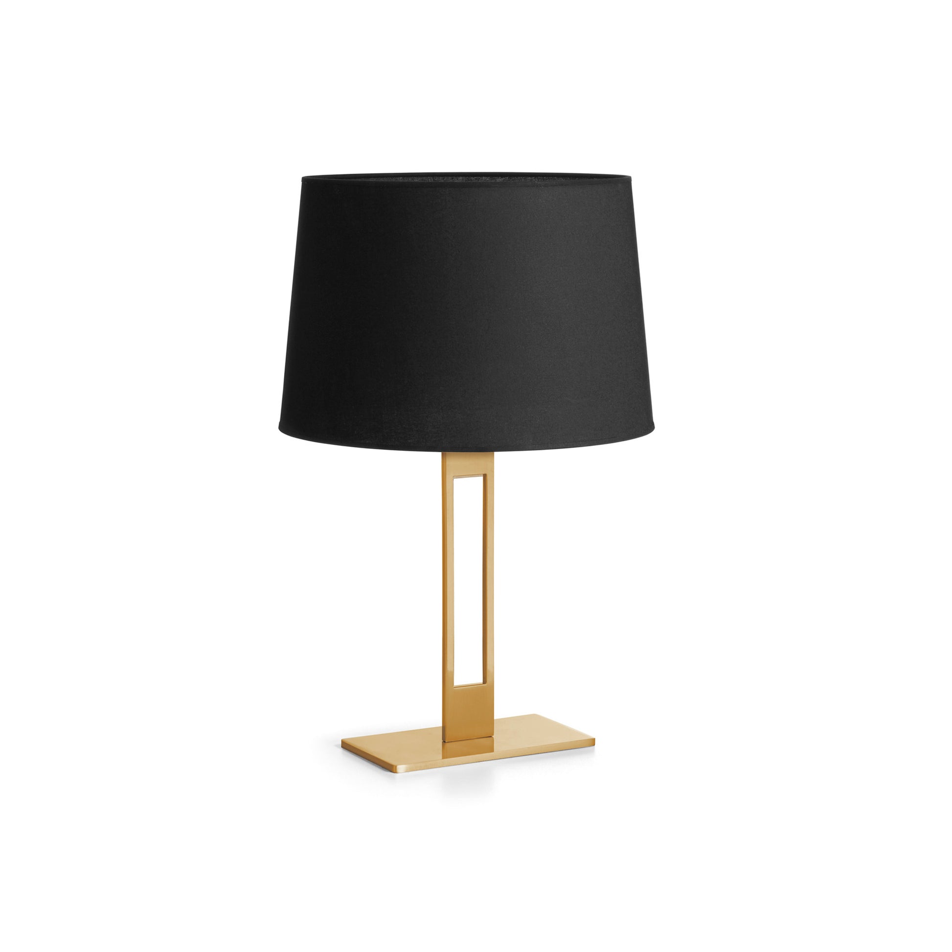 Lampe de table Classical E27 abat-jour coton blanc élégant